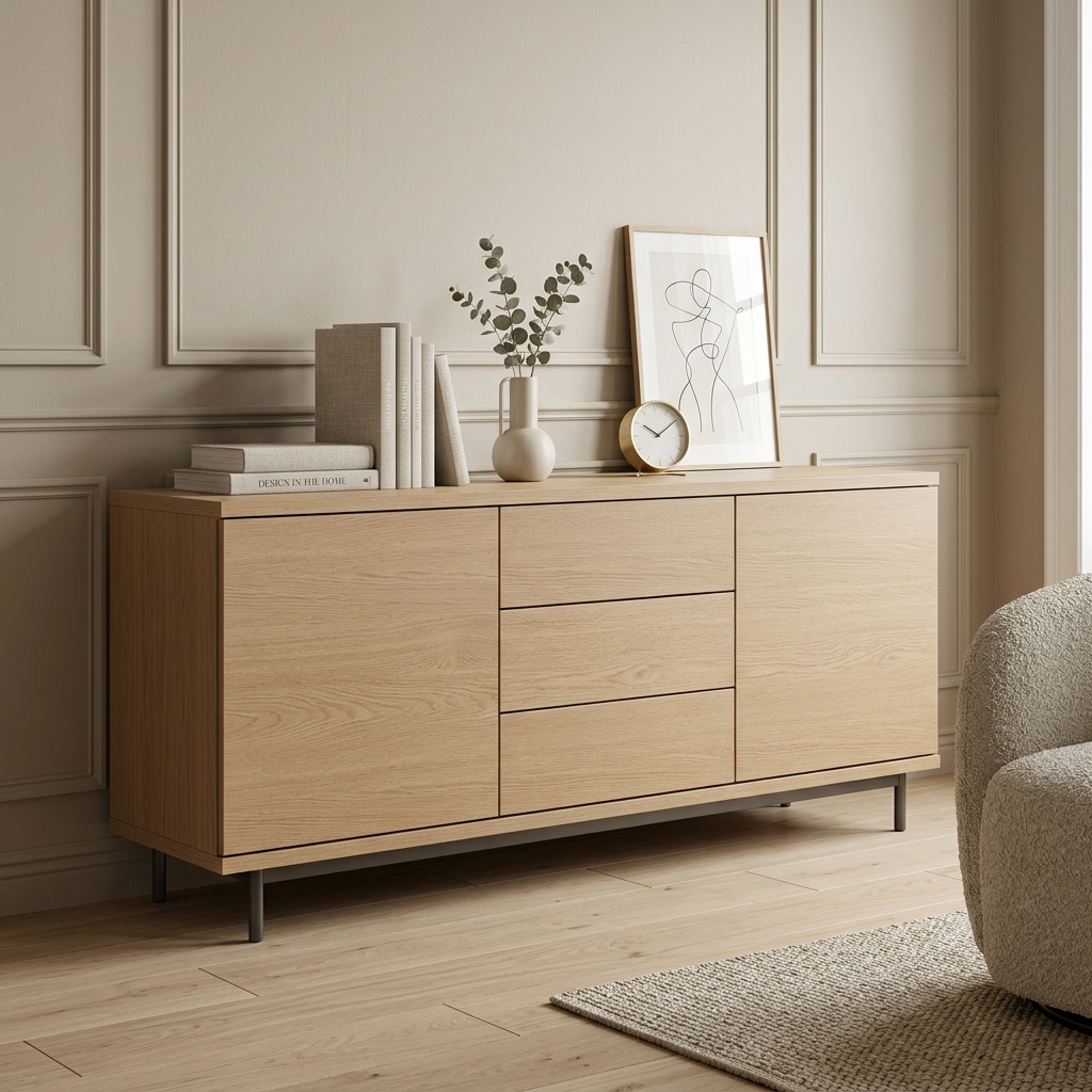 Dresser generated in a professional interior staging by FurniSEO AI
